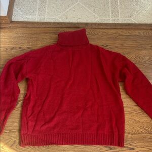 Red Turtleneck Sweater
